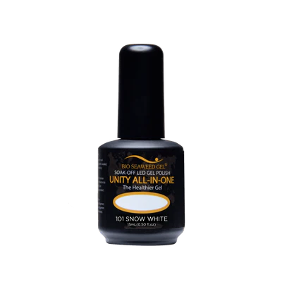 Bio Seaweed Unity All - In - One Professional Gel Nail Polish 101 Snow White Shade