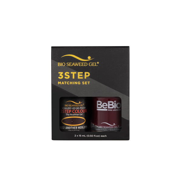 Bio Seaweed Bebio Duo 1022 Another Merlot 3 - STEP Colour Gel Polish