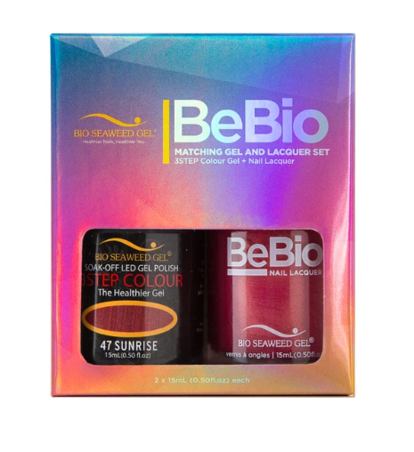 Bio Seaweed Bebio Duo 47 Sunrise: Professional 3 - Step Color Gel & Lacquer Set