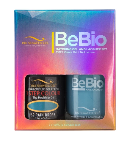 Bio Seaweed Bebio Duo 62 Raindrops: 3 - Step Color Gel Polish Set