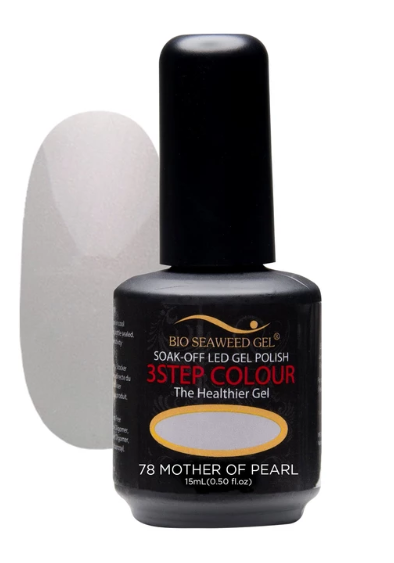Bio Seaweed Three - Step Mother of Pearl Gel Nail Polish Set - 78
