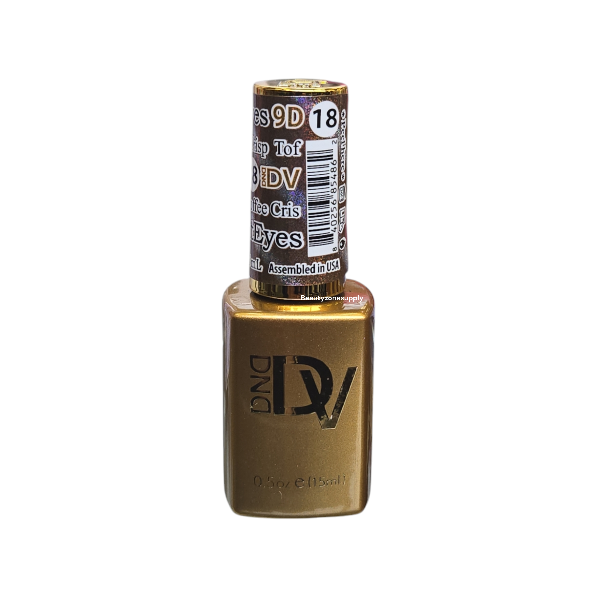 DND Diva 9D Candy Cat Eye Gel Nail Polish #18 Toffee Crisp