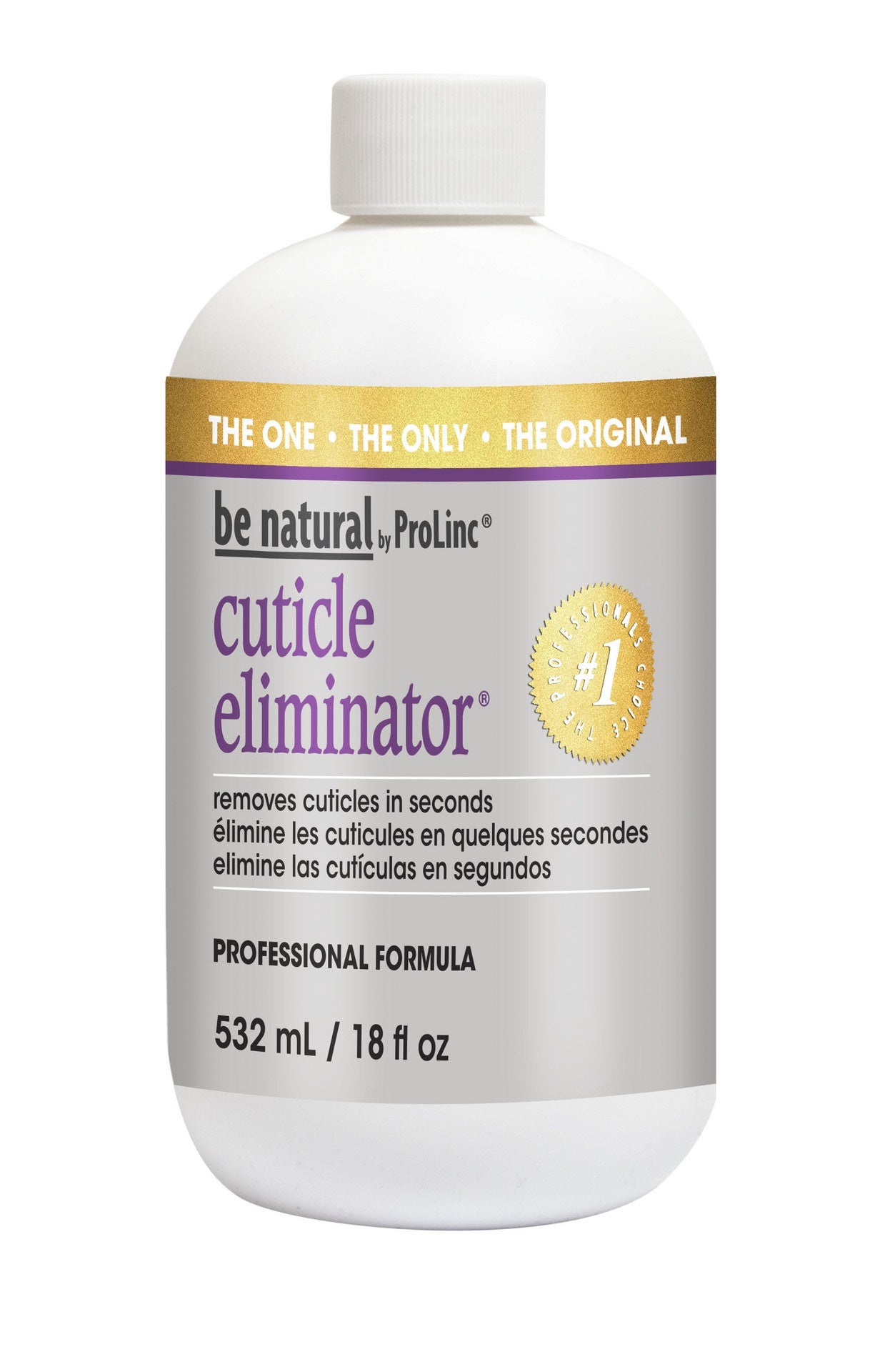 Be Natural 18 oz Cuticle Remover for Effortless Cuticle Elimination