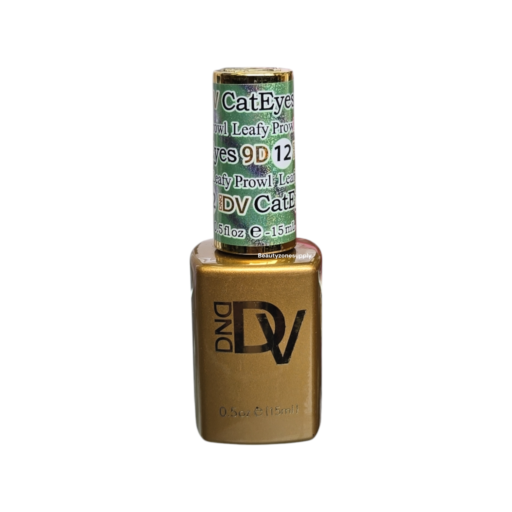 DND Diva 9D Glassball Cat Eye Gel #12 Leafy Prowl - 0.5 floz Gel Nail Polish