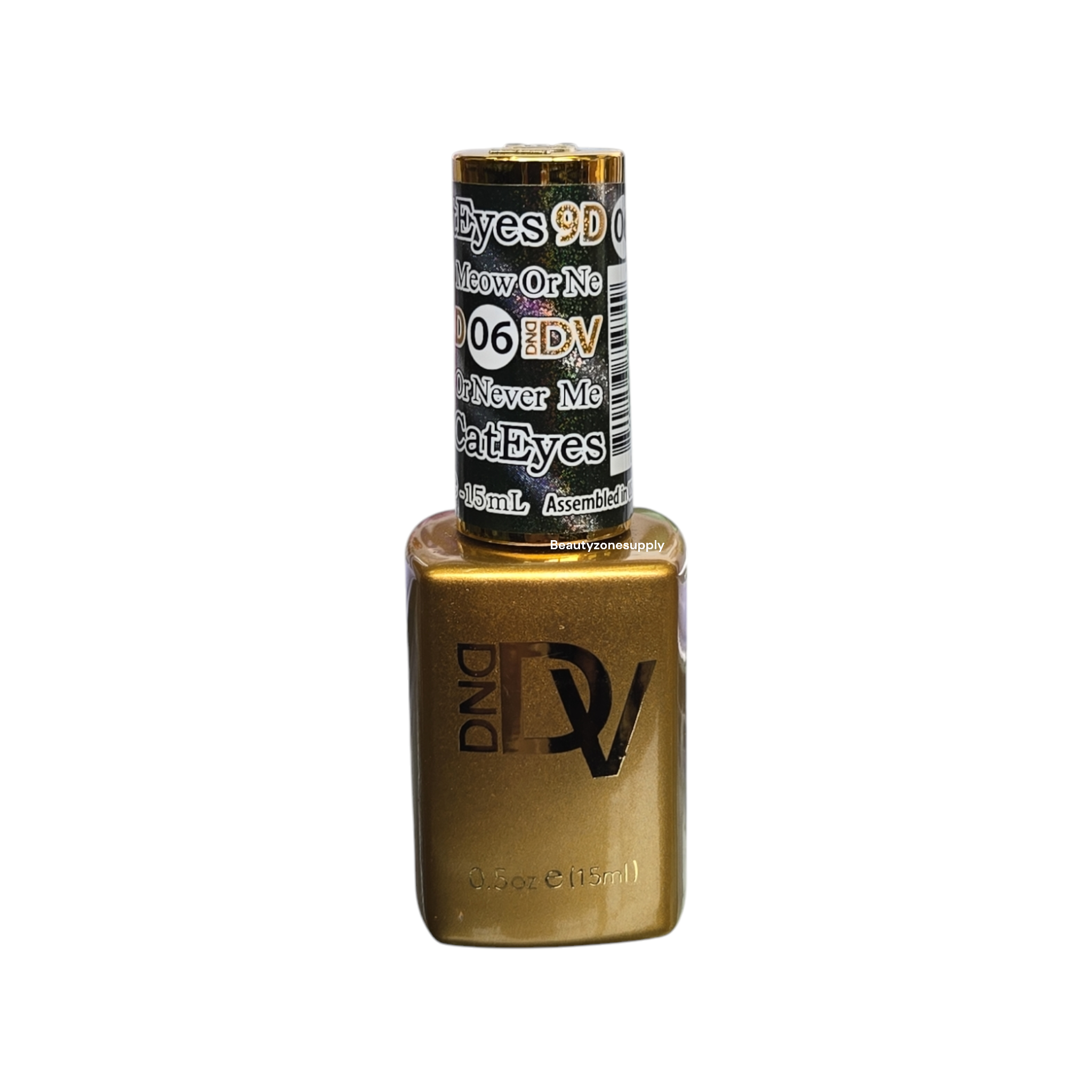 DND Diva 9D Glassball Cat Eye Gel #06 - Meow Or Never, 0.5 floz 15 mL