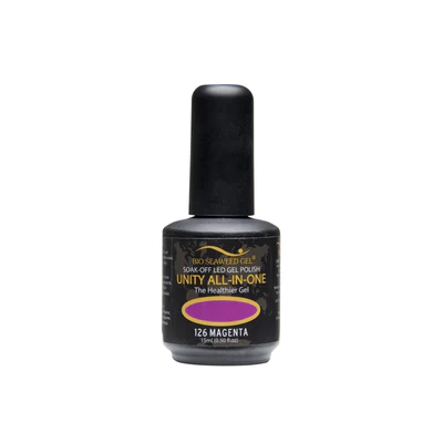 Bio Seaweed Unity All - In - One Professional Gel Nail Polish in Stunning Magenta Shade 126