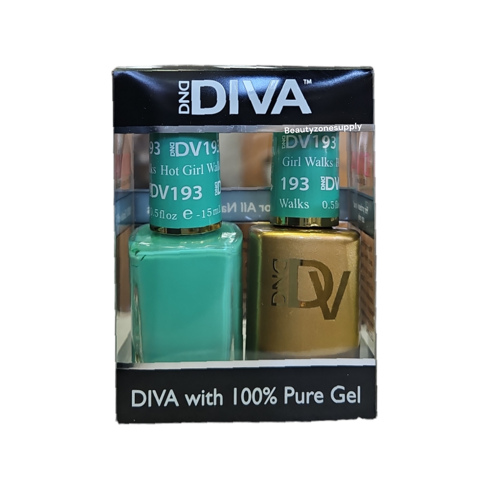 DND Diva 193 Duo Gel & Lacquer for a Hot Girl Walk