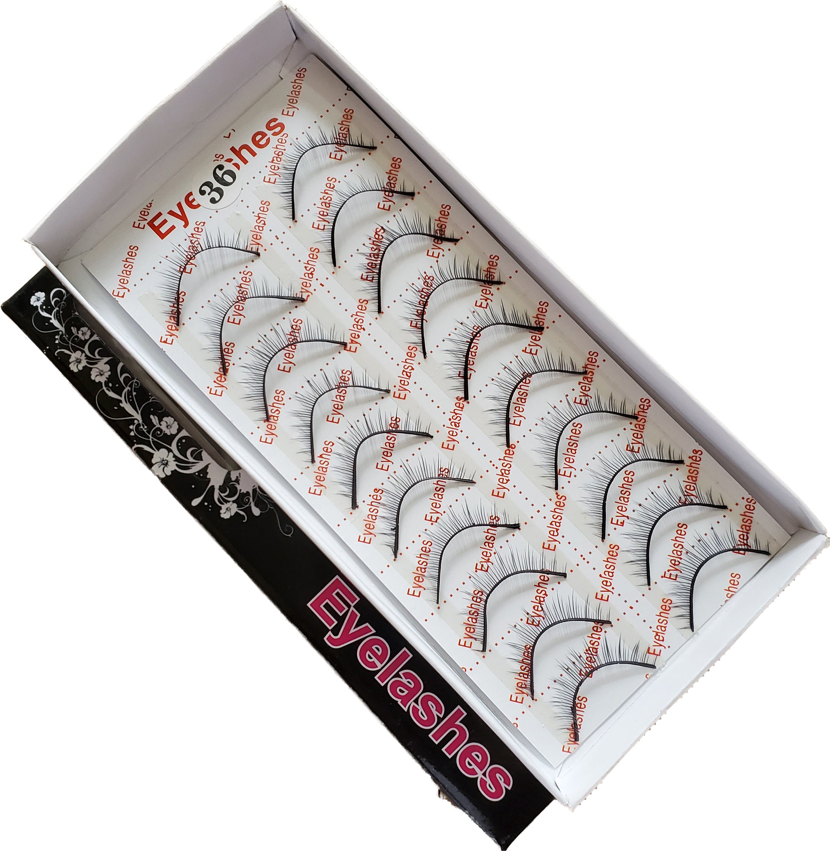 BeautyZone Premium Artificial False Eyelashes Set of 10 Pairs, Style #36