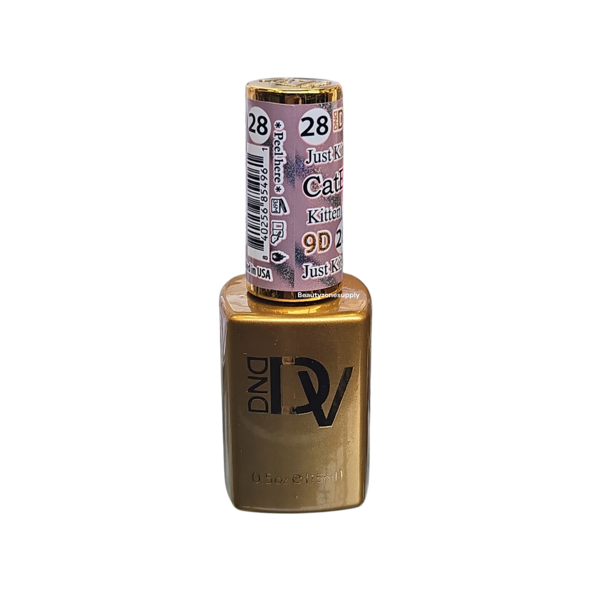 DND Diva 9D Daydream Cat Eye Gel Nail Polish #28 Just Kitten - 0.5 fl oz (15 mL) Made in USA