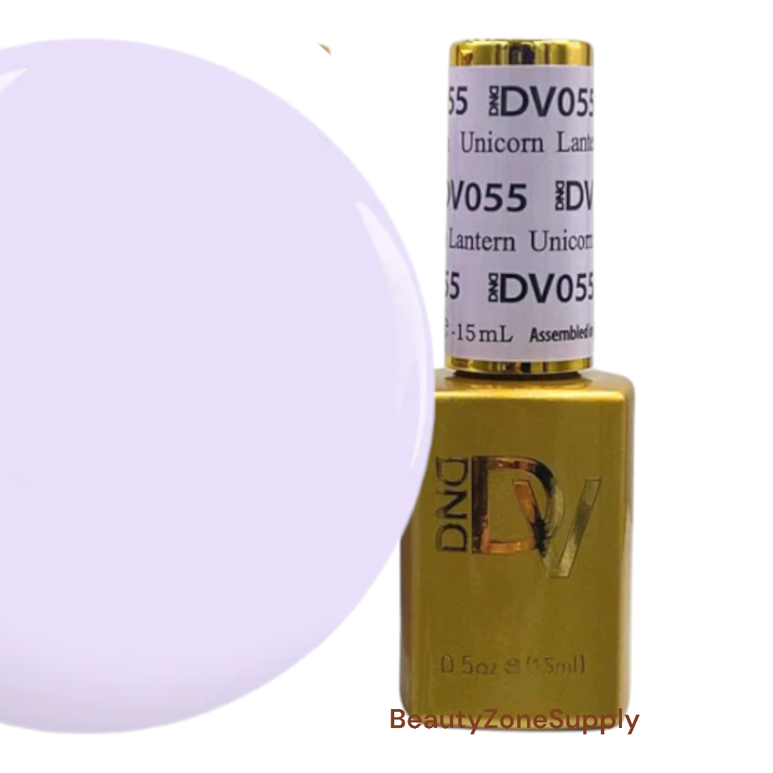 DND Diva Brand Gel Nail Polish, 0.5 Ounce, Shade 055 Unicorn Lantern