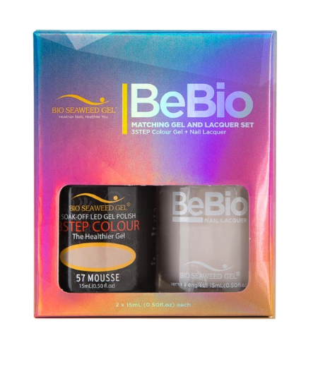 Bio Seaweed Bebio Duo 57 Smooth Zero - Shrinkage Mousse Gel Polish Set