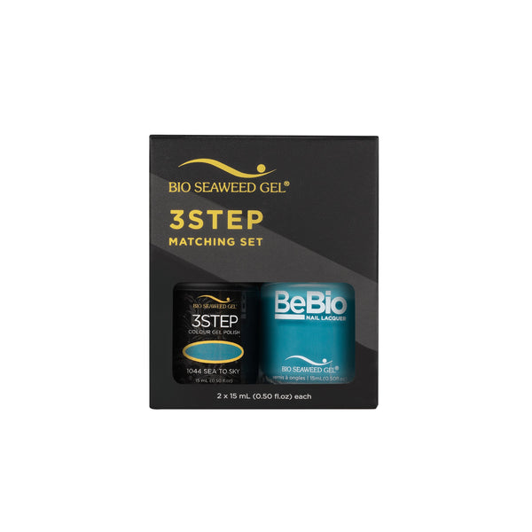 Bio Seaweed Bebio Duo 1044 Sea To Sky: Professional 3 - STEP Colour Gel Polish