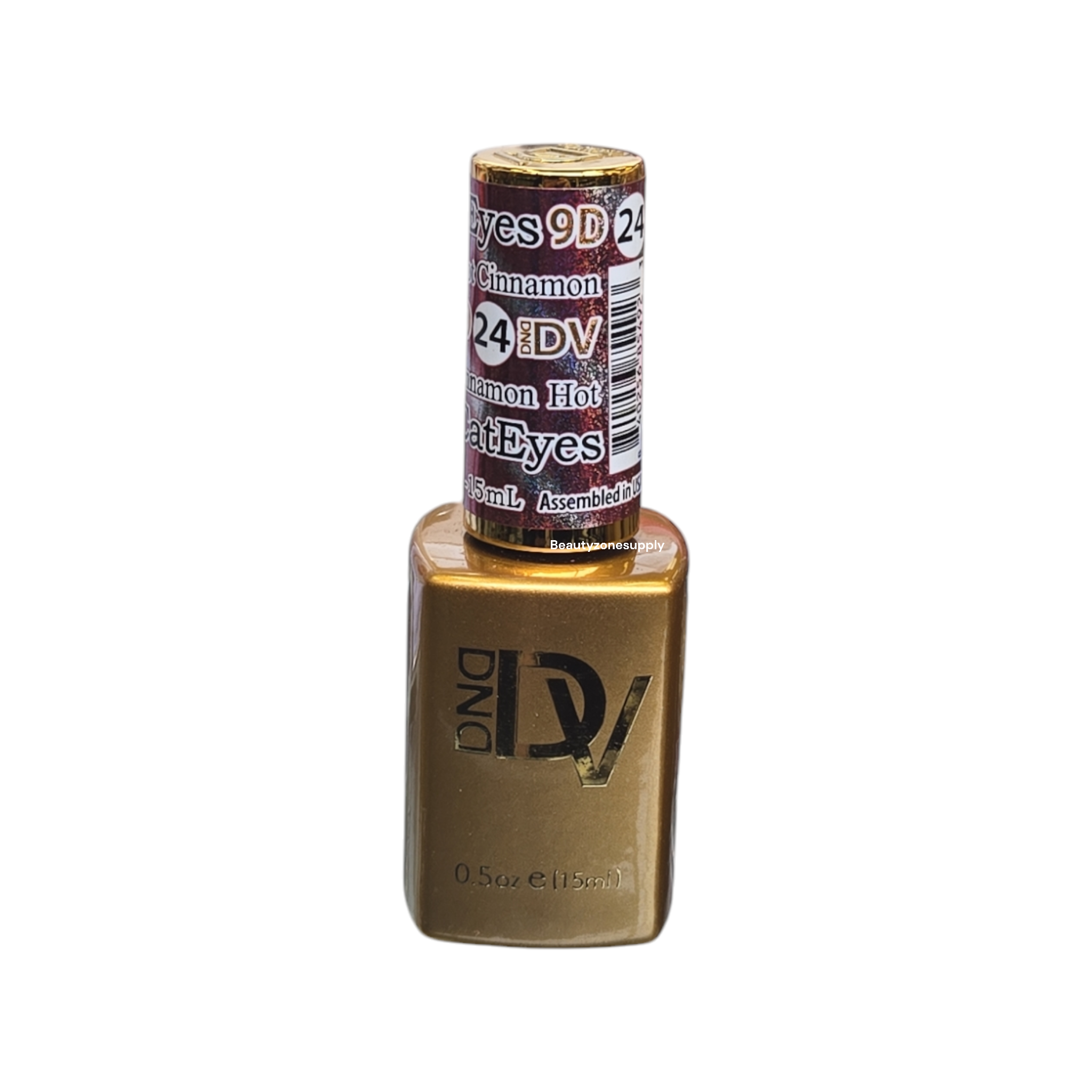 DND Diva 9D Candy Cat Eye Gel Polish #24 - Hot Cinnamon Shade