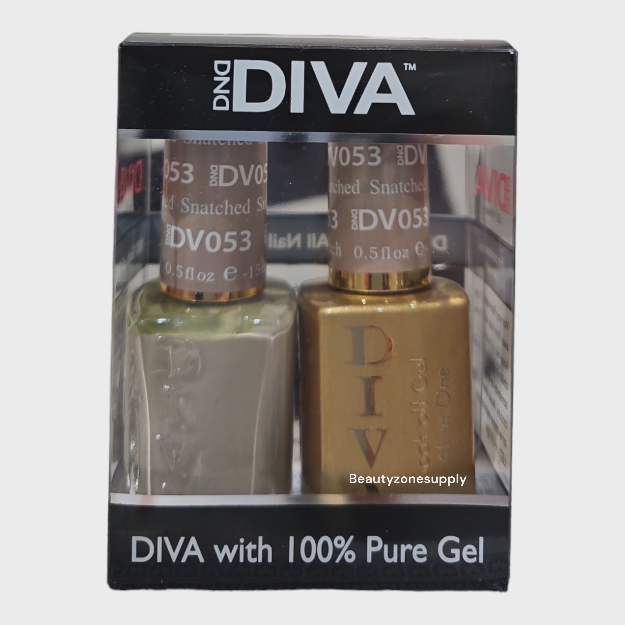 DND Diva Duo Gel Polish and Lacquer Set 053 - Snatched, Ideal Nail Art Products