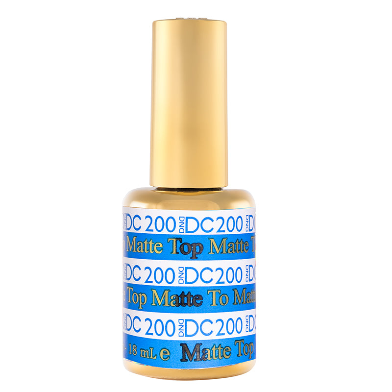 DND DC 0.5 oz Soak Off Gel Nail Matte Top Coat - Product #200