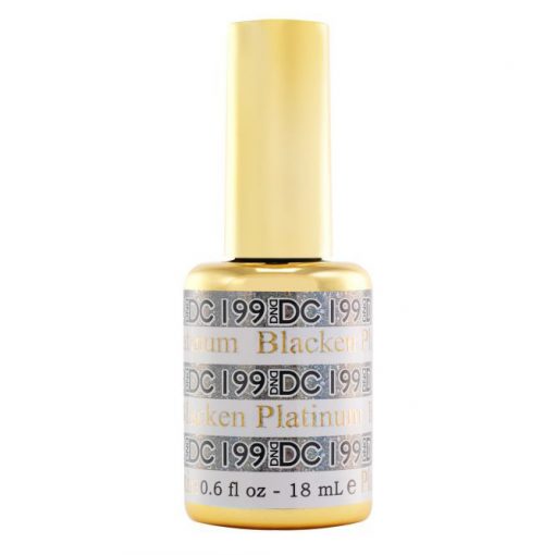 DND DC Platinum Gel Polish - Stunning Blacken Shade #199