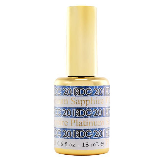 DND DC Platinum Gel with Glitter Metallic Effect - Sapphire #201