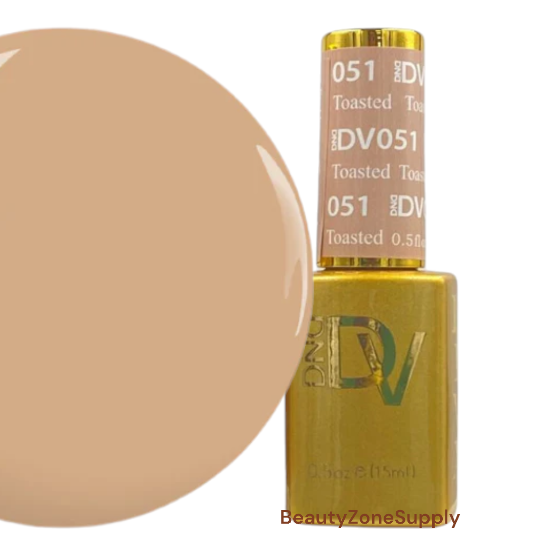 DND Diva 0.5 oz Toasted Gel Polish - Shade 051