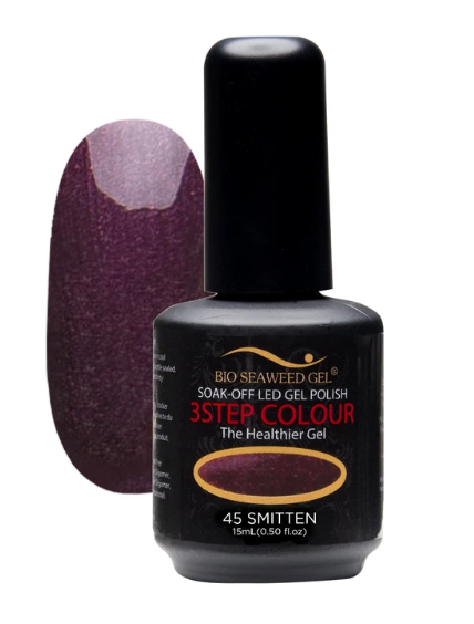 Bio Seaweed Three - Step Gel Polish Set 45 Smitten - Professional Nail Gel Lacquer
