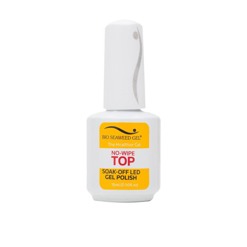 0.5 oz Bio Seaweed Gel No-Wipe Top Coat for Long-Lasting Shine
