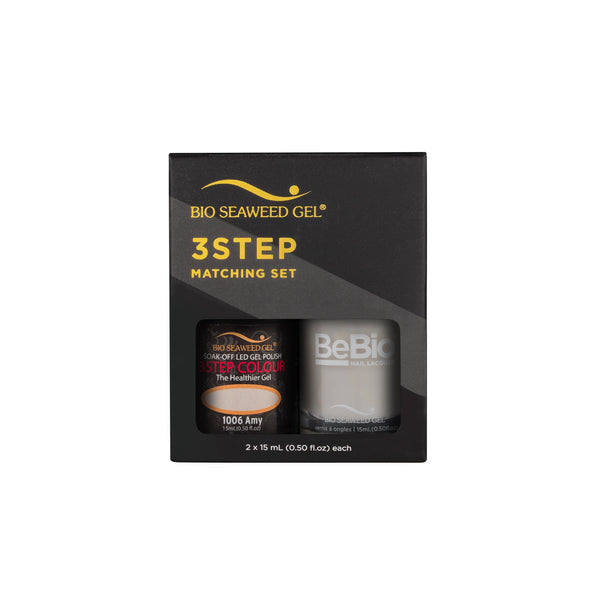 Bio Seaweed Bebio Duo 1006 Amy 3 - STEP Colour Gel Polish for Professional Use