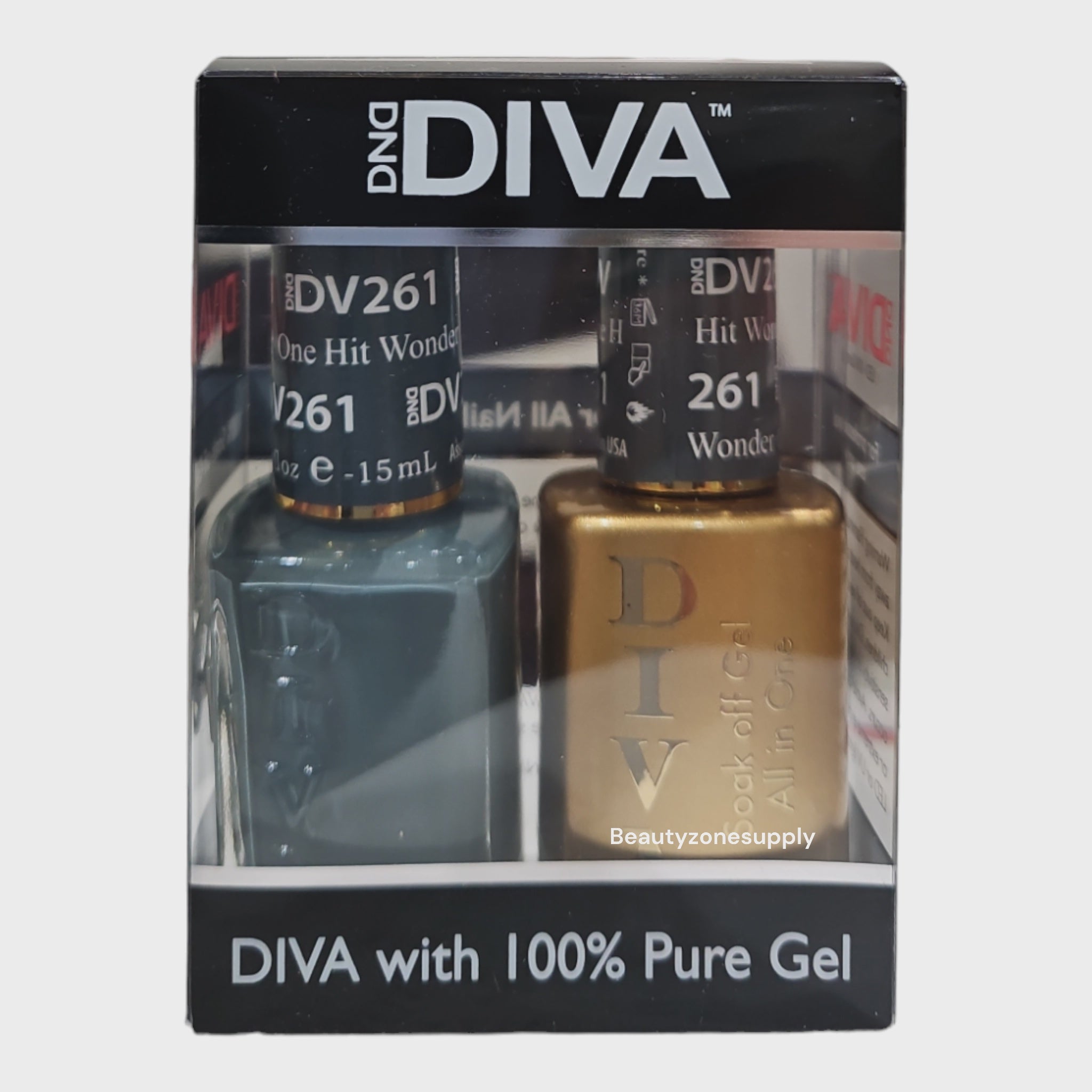 DND Diva 261 One Hit Wonder Duo: Gel & Lacquer Set