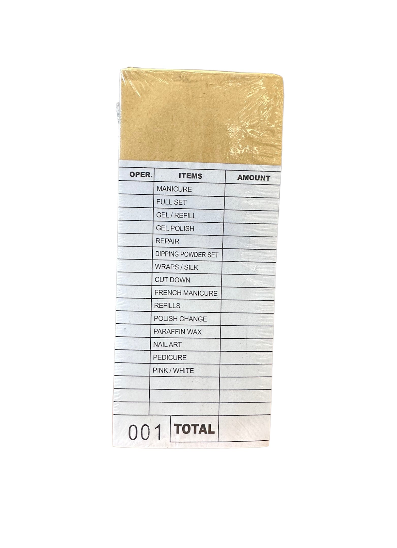 Beauty Salon Professional Nail Ticket Book Set with 300 Pieces