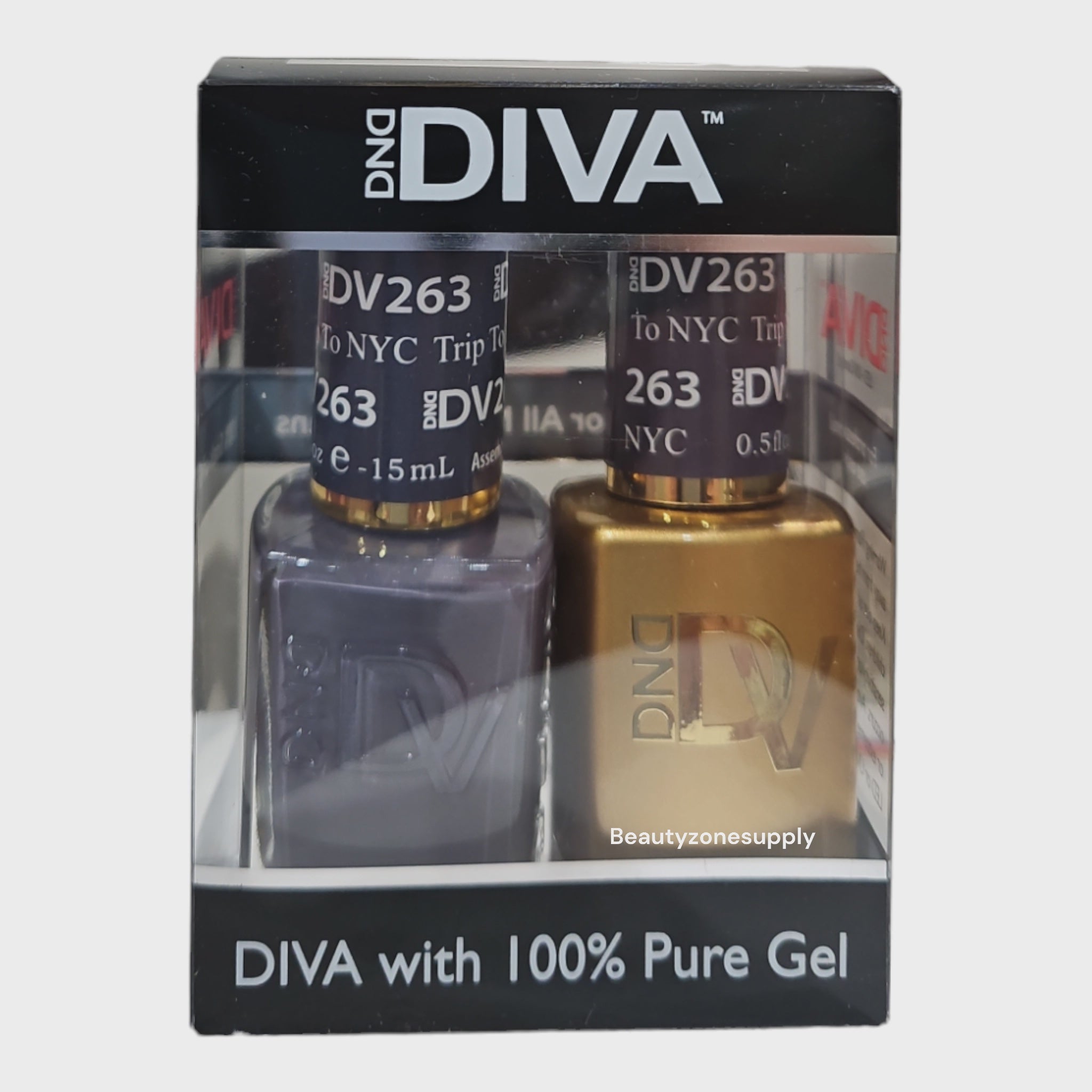 DND Diva Duo Gel & Lacquer 263 - An Exciting Trip to New York City