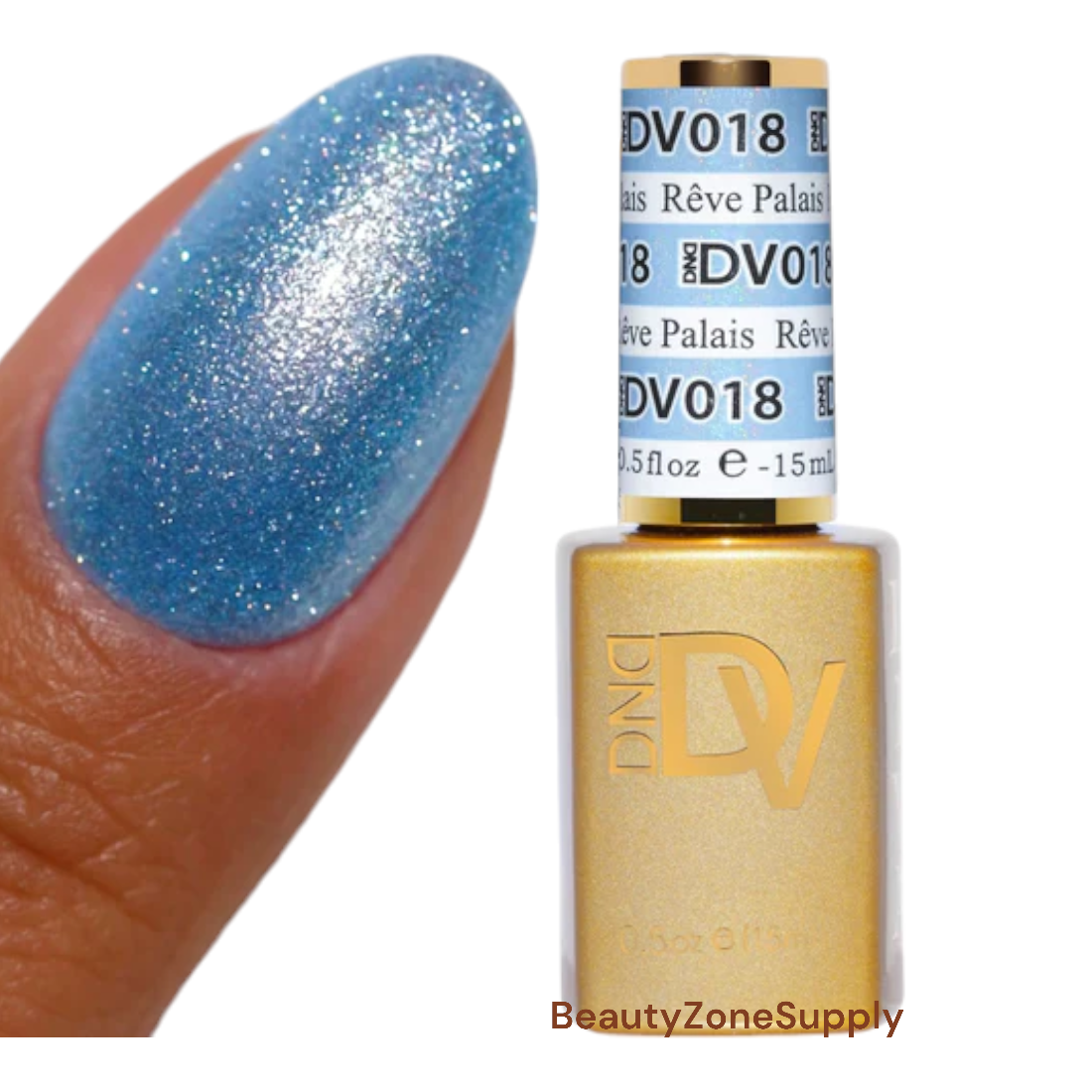 DND Diva 0.5 oz Gel Polish - 018 Reve Palais Shade