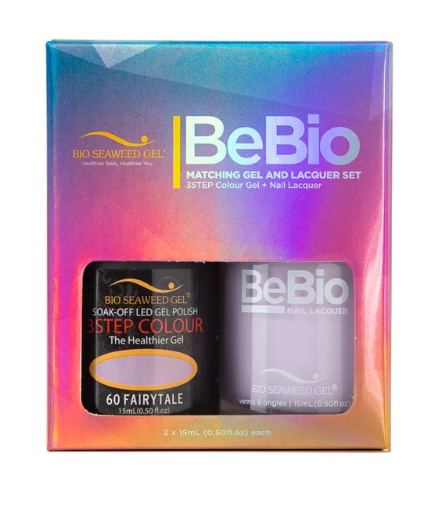 Bio Seaweed Bebio Duo 60 Fairytale 3STEP Colour Gel Polish and BeBio Matching Gel and Lacquer Set