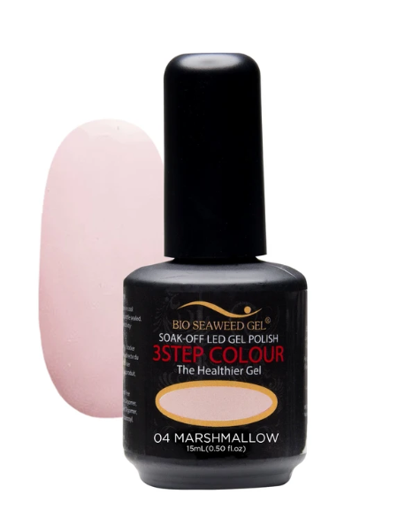 Bio Seaweed Three - Step Gel Nail Polish 04 Marshmallow for Professional Nail Art