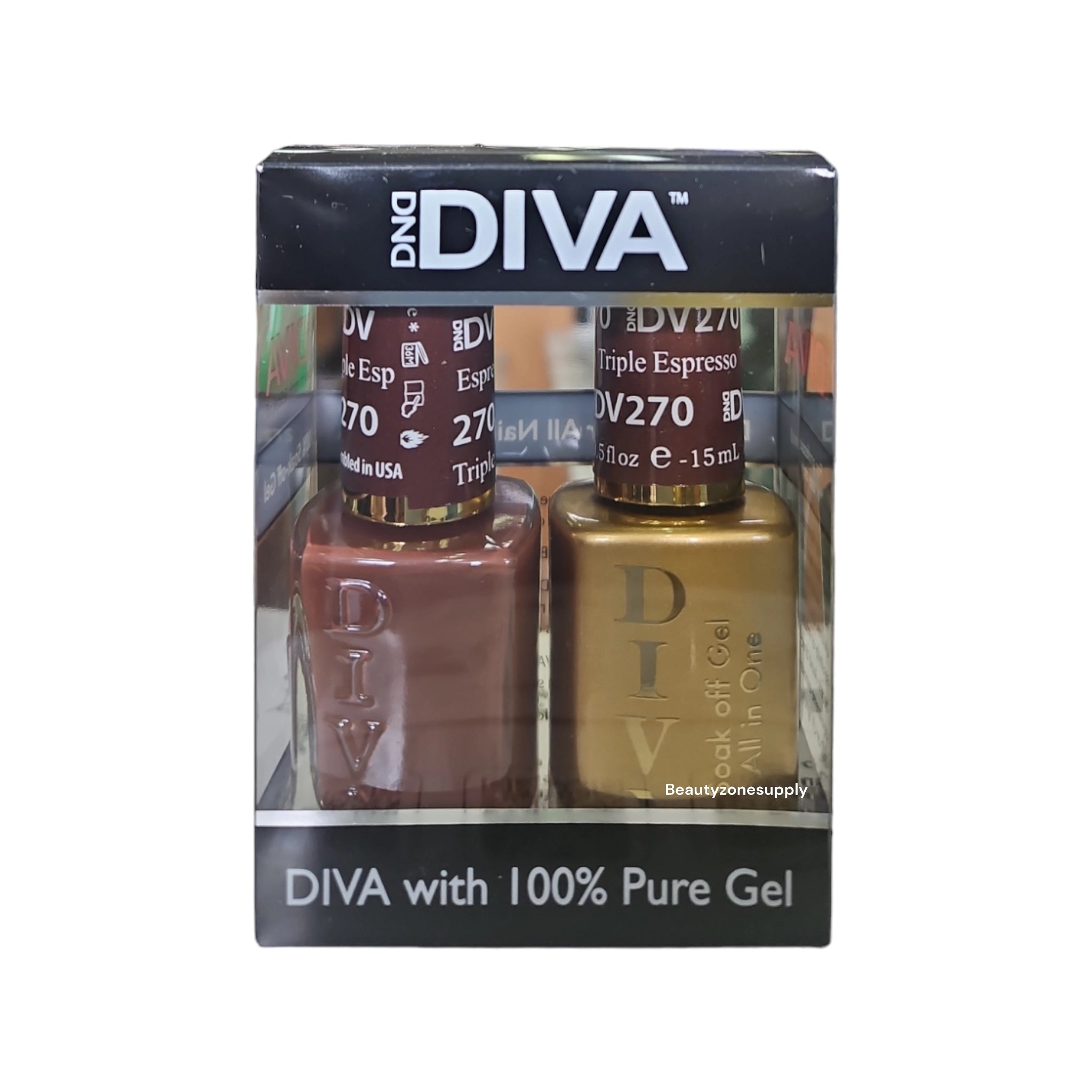 DND Diva 270 Triple Espresso Gel & Lacquer Set