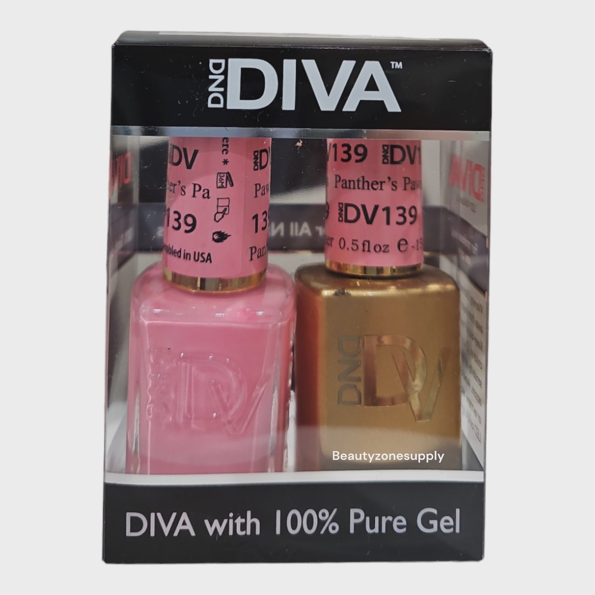 DND Diva Duo High - Quality Gel & Lacquer 139 Panther's Paws
