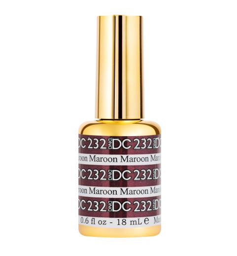 DND DC Gel Nail Polish - Mermaid Maroon Shade, 0.5 Ounce, Product #232