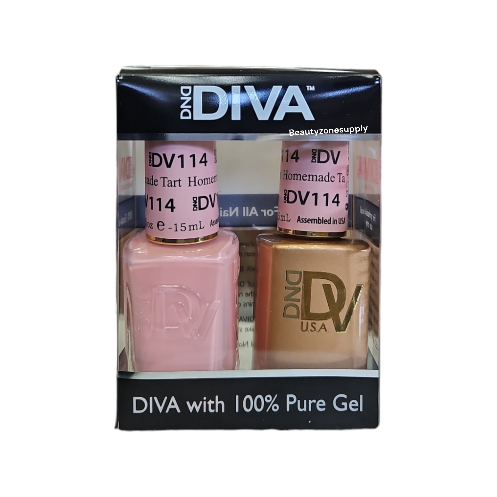 DND Diva Duo Premium Gel & Lacquer 114 - Delicious Homemade Tart Shade