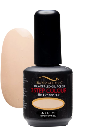 Bio Seaweed Three-Step Gel Polish 54 Creme - Professional Nail Gel Lacquer