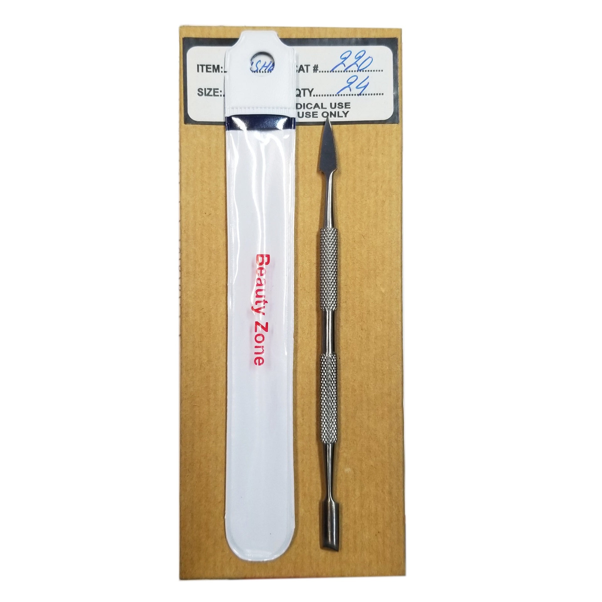 BeautyZone Professional Cuticle Pusher Tool - Model Sm-220