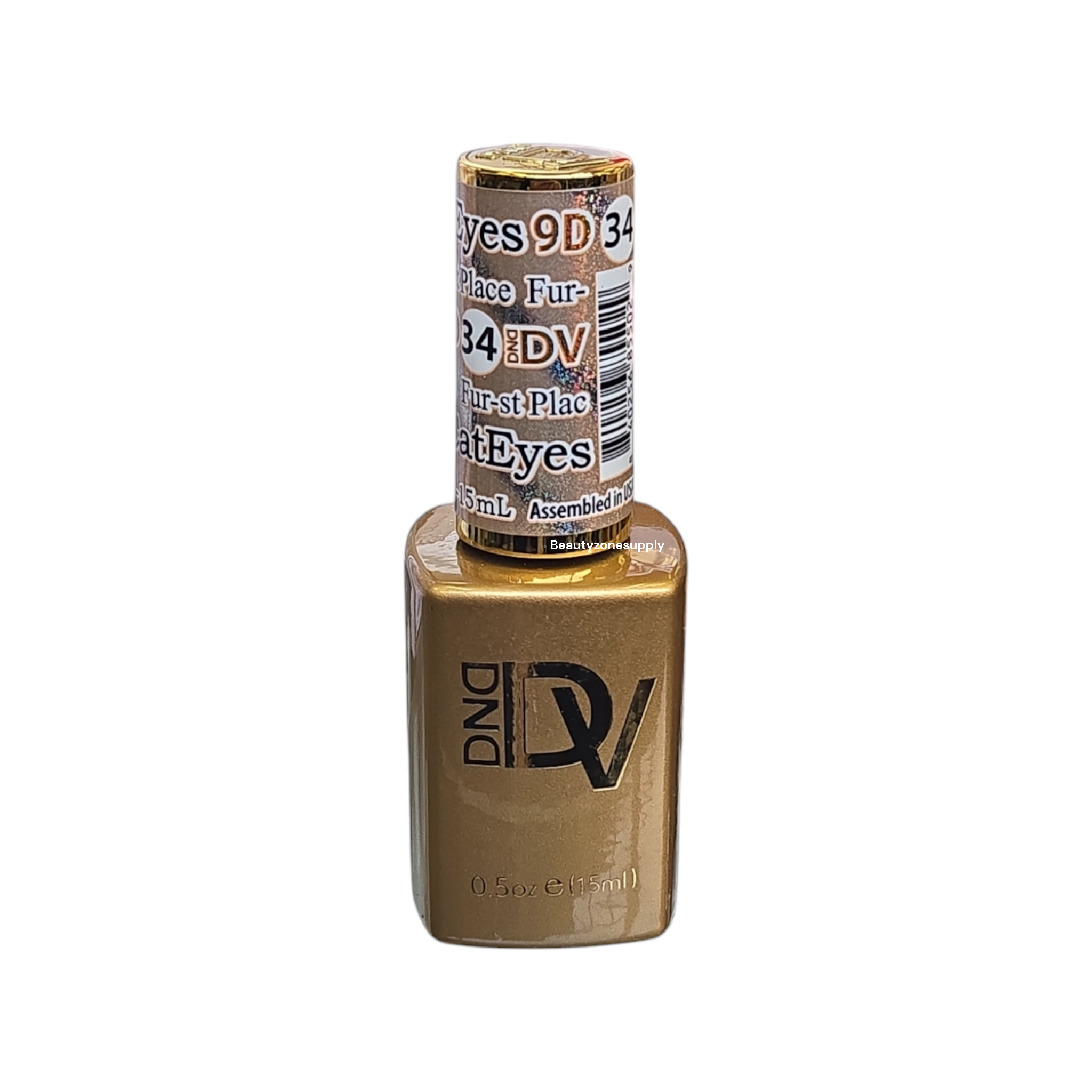 DND Diva 9D Daydream Cat Eye Gel #34 - Fur-st Place for Stunning Nails