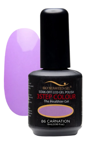 Bio Seaweed Three-Step Gel Nail Polish 86 Carnation - Professional Quality Nail Gel