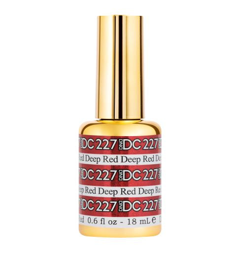 DND DC Mermaid Collection Deep Red Gel Polish, 0.5 oz, Shade #227
