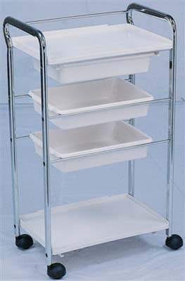 White Beauty Storage Trolley Model DY - 2762