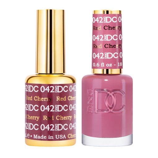 DND DC Duo Gel Polish Set - Vibrant Red Cherry #042