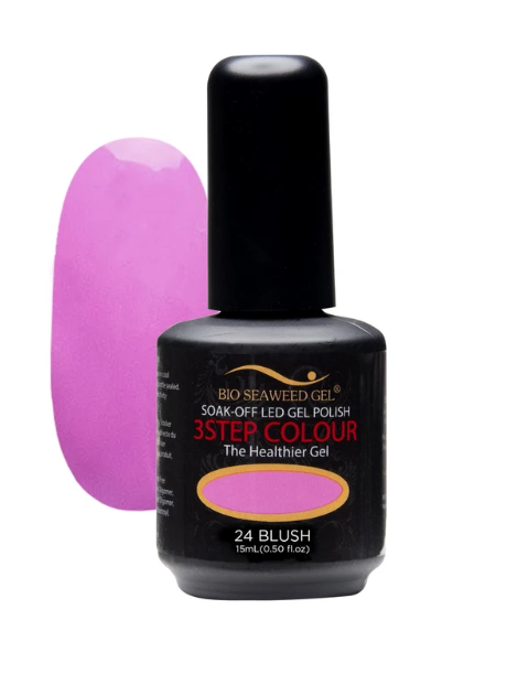 Bio Seaweed 3 - STEP 24 - Blush Smooth Gel Polish for Professional Use