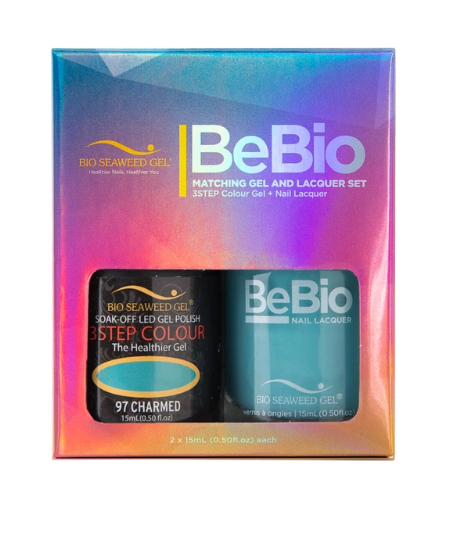 Bio Seaweed Bebio Duo 97 Enchanted 3STEP Colour Gel Polish and Matching Nail Lacquer Set