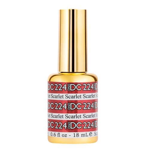 DND DC Gel Nail Polish - Mermaid Scarlet Shade, 0.5 oz, Color Code #224