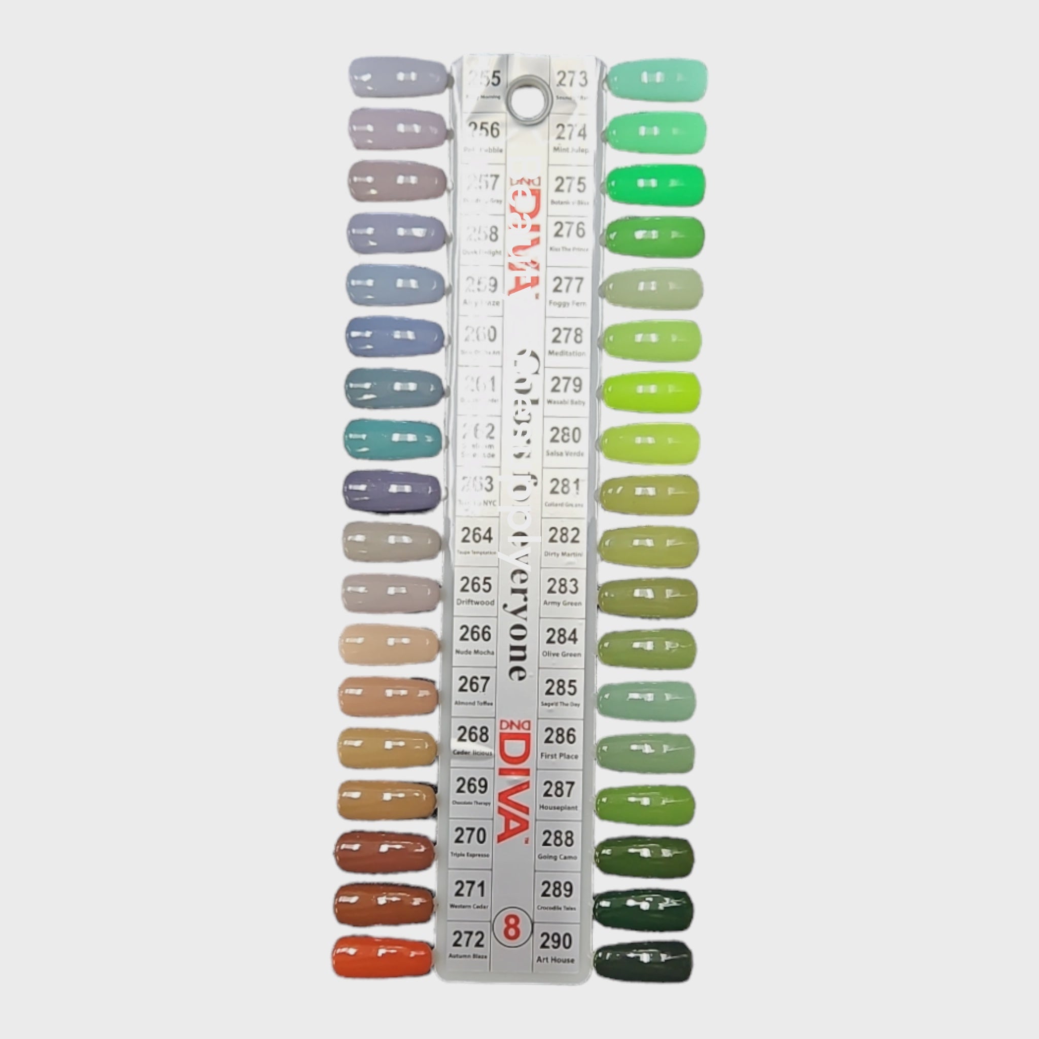 DND Diva Duo High - Quality Gel & Lacquer in Dewdrop Grey #257