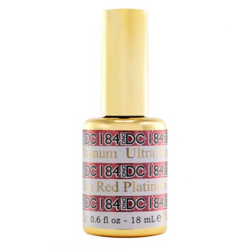 DND DC Platinum Gel Polish - Stunning Ultra Red Shade #184