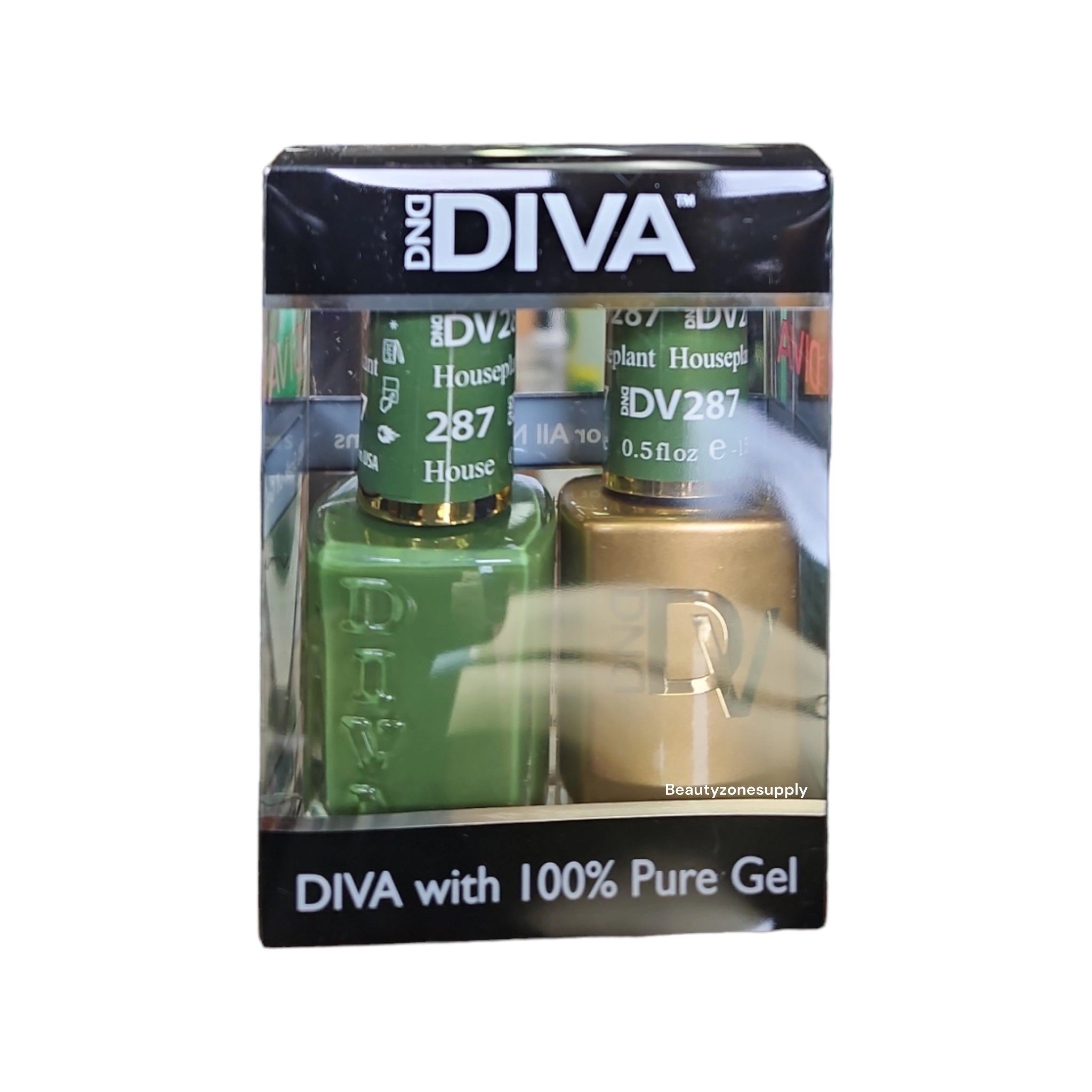 DND Diva 287 Houseplant Duo: Premium Gel & Lacquer Set