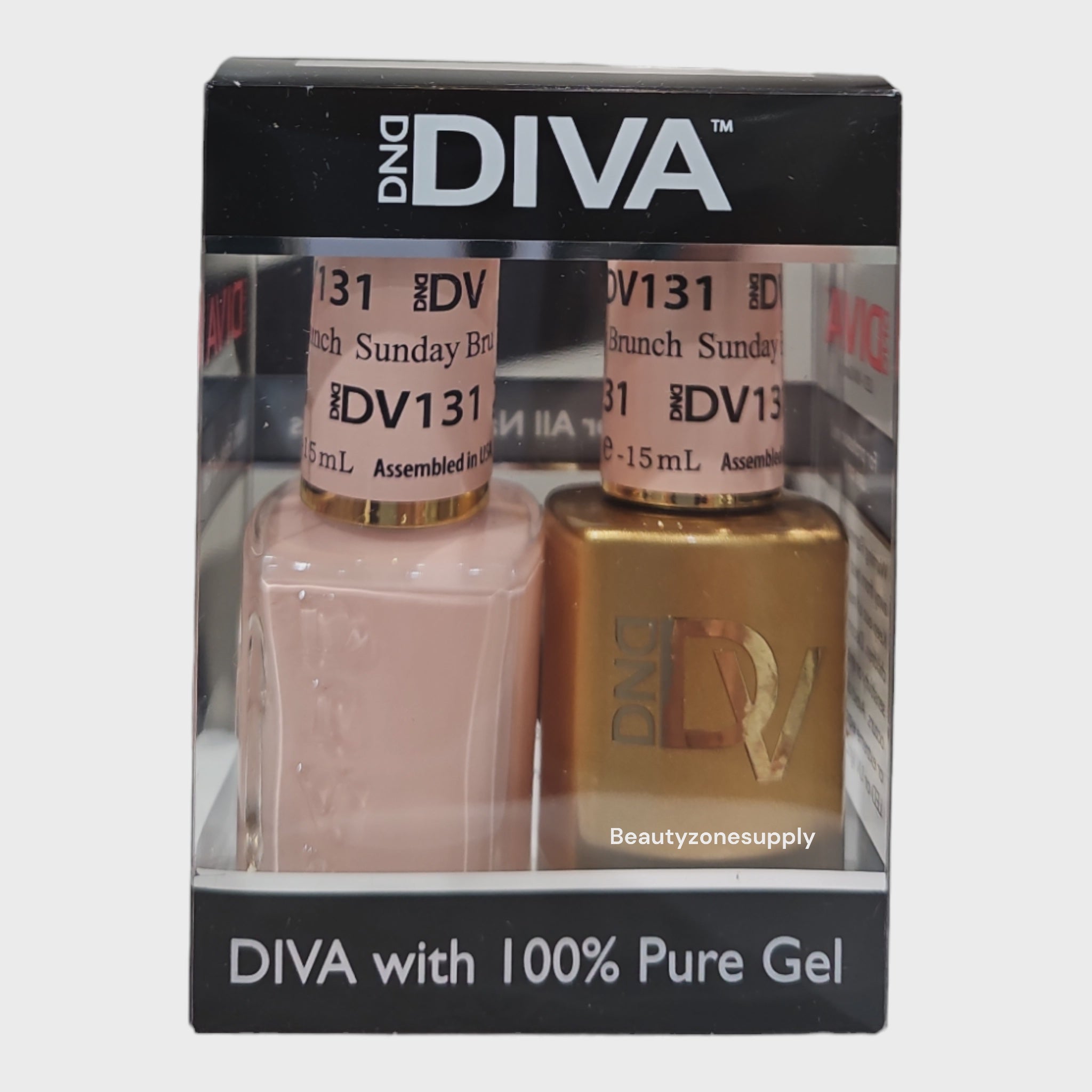 DND Diva Duo Gel Nail Polish and Lacquer Set 131 - Sunday Brunch Edition
