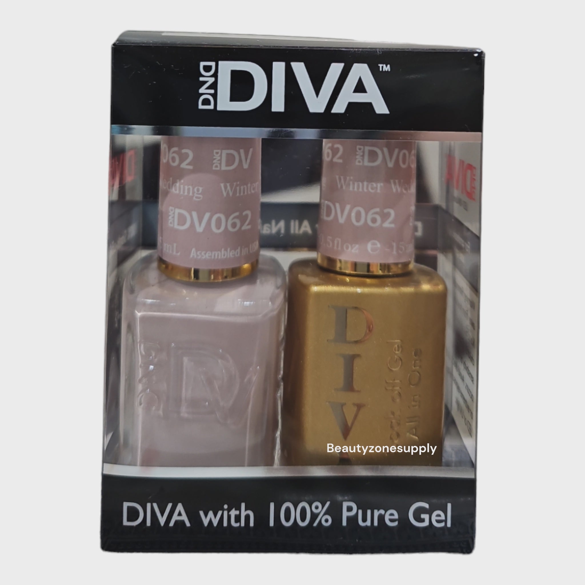 DND Diva Duo Gel & Lacquer 062 - Stunning Winter Wedding Collection